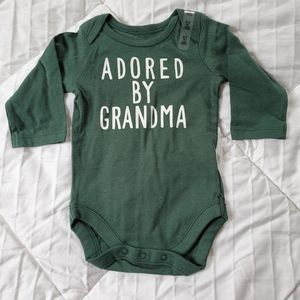Adored by Grandma onesie Size 0-3mo NWT